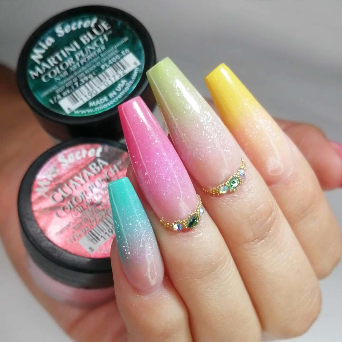 MIA SECRET | COLOR PUNCH ACRYLIC POWDER (1/4 OZ) - 6 PCS