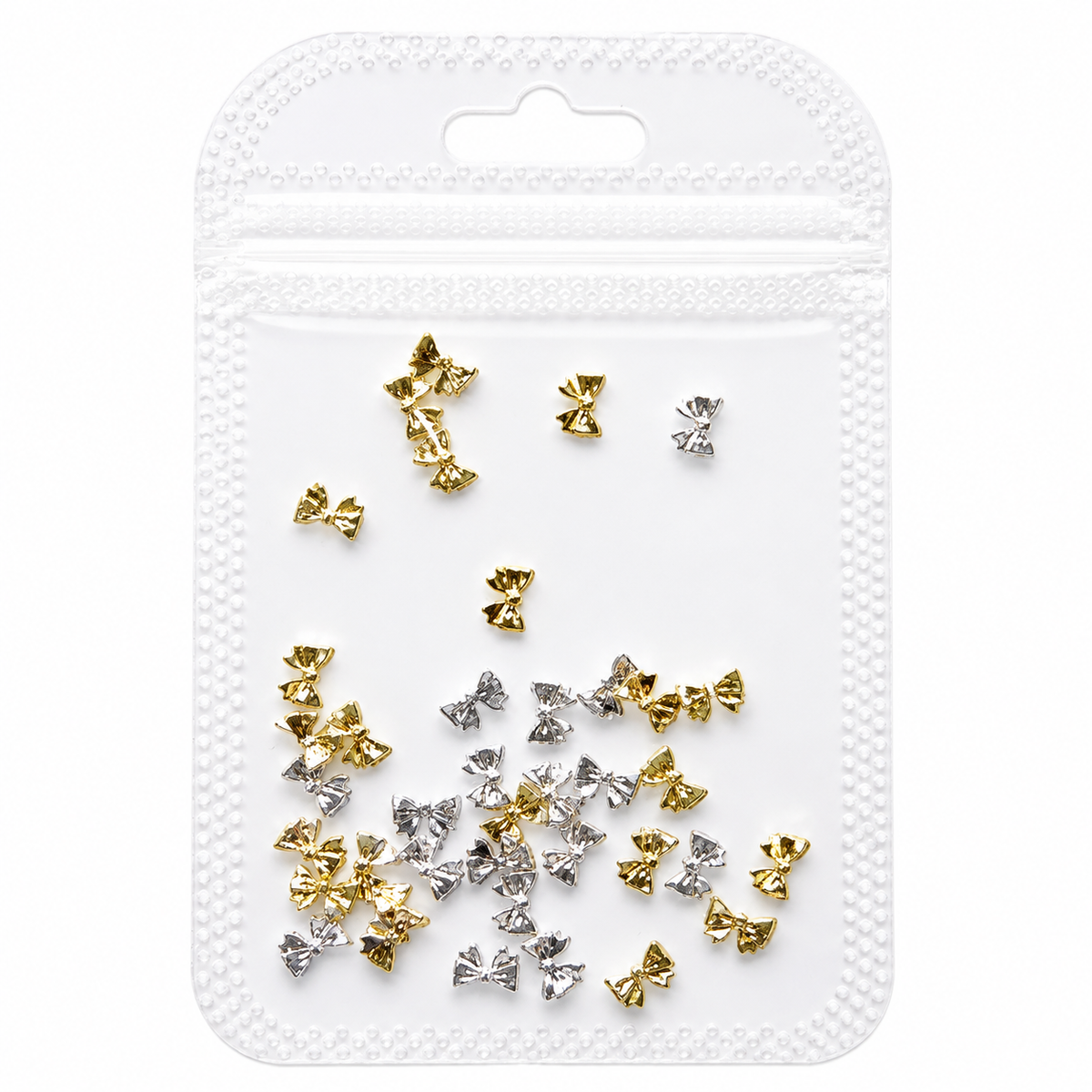 NAIL CHARM | MINI METALLIC BOW