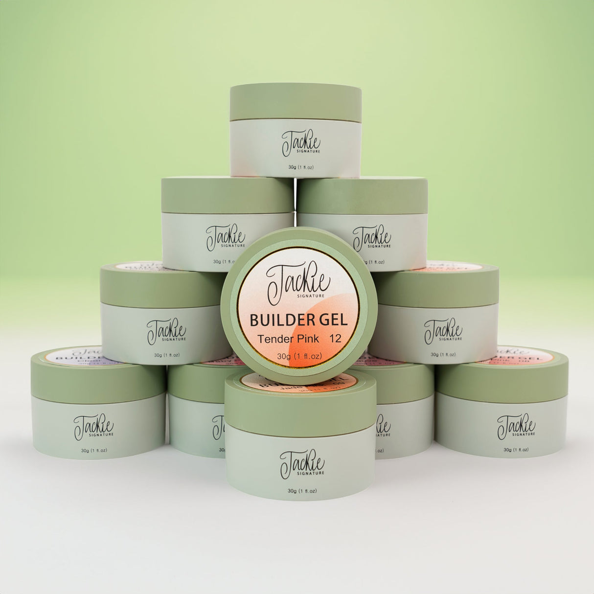 JACKIE SIGNATURE | BUILDER GEL JAR 30g | SET 12 COLORS