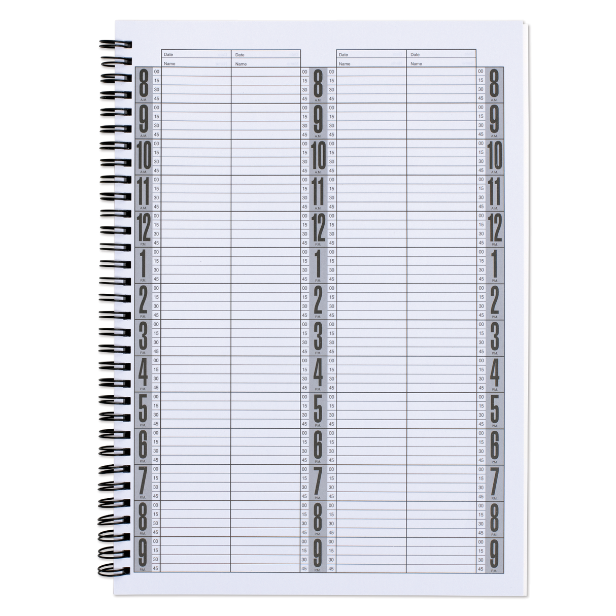 Appointment Book, 4-Column