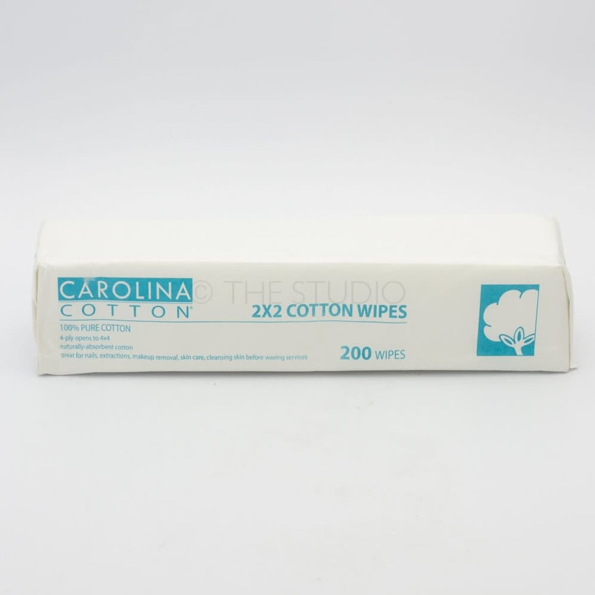 CAROLINA COTTON - 2X2 COTTON WIPES - 200 WIPES