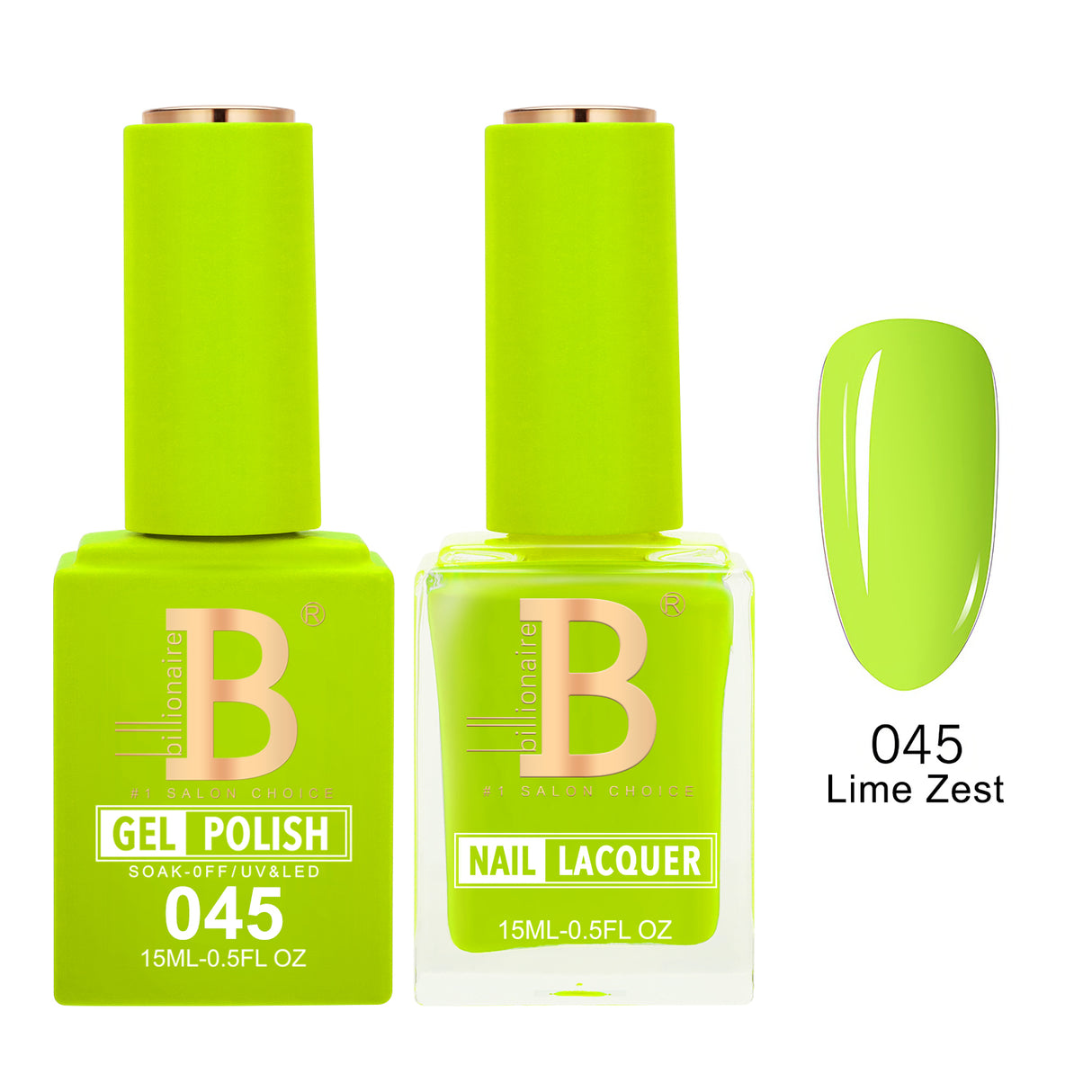 BILLIONAIRE | GEL & LACQUER | IMPERIAL 045 - LIME ZEST