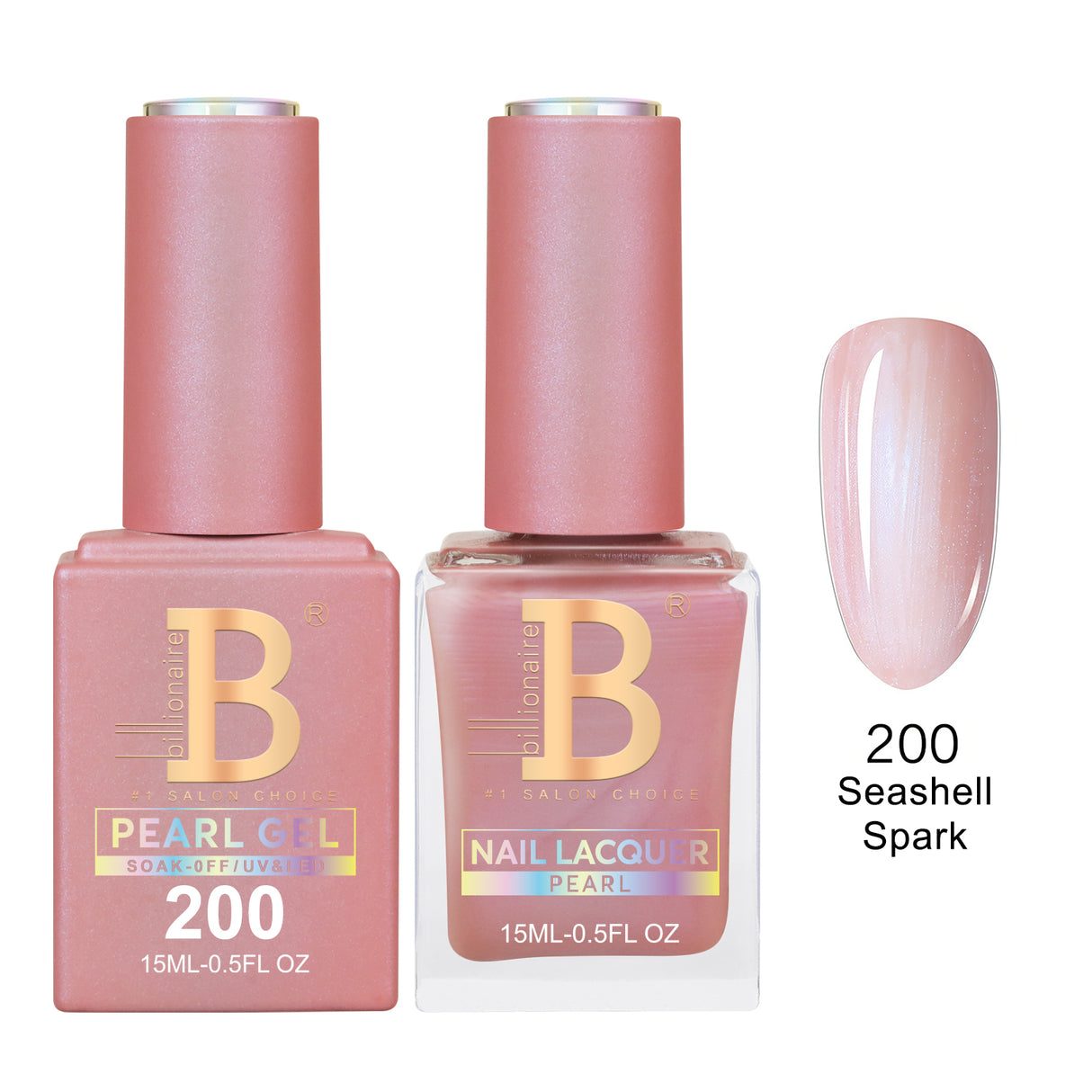 BILLIONAIRE | GEL & LACQUER | IMPERIAL 200 - SEASHELL SPARK
