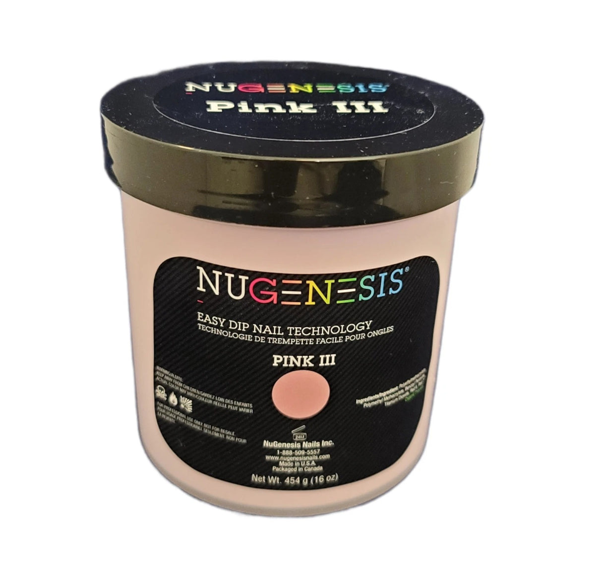 NUGENESIS | DIPPING POWDER - PINK III (16oz)