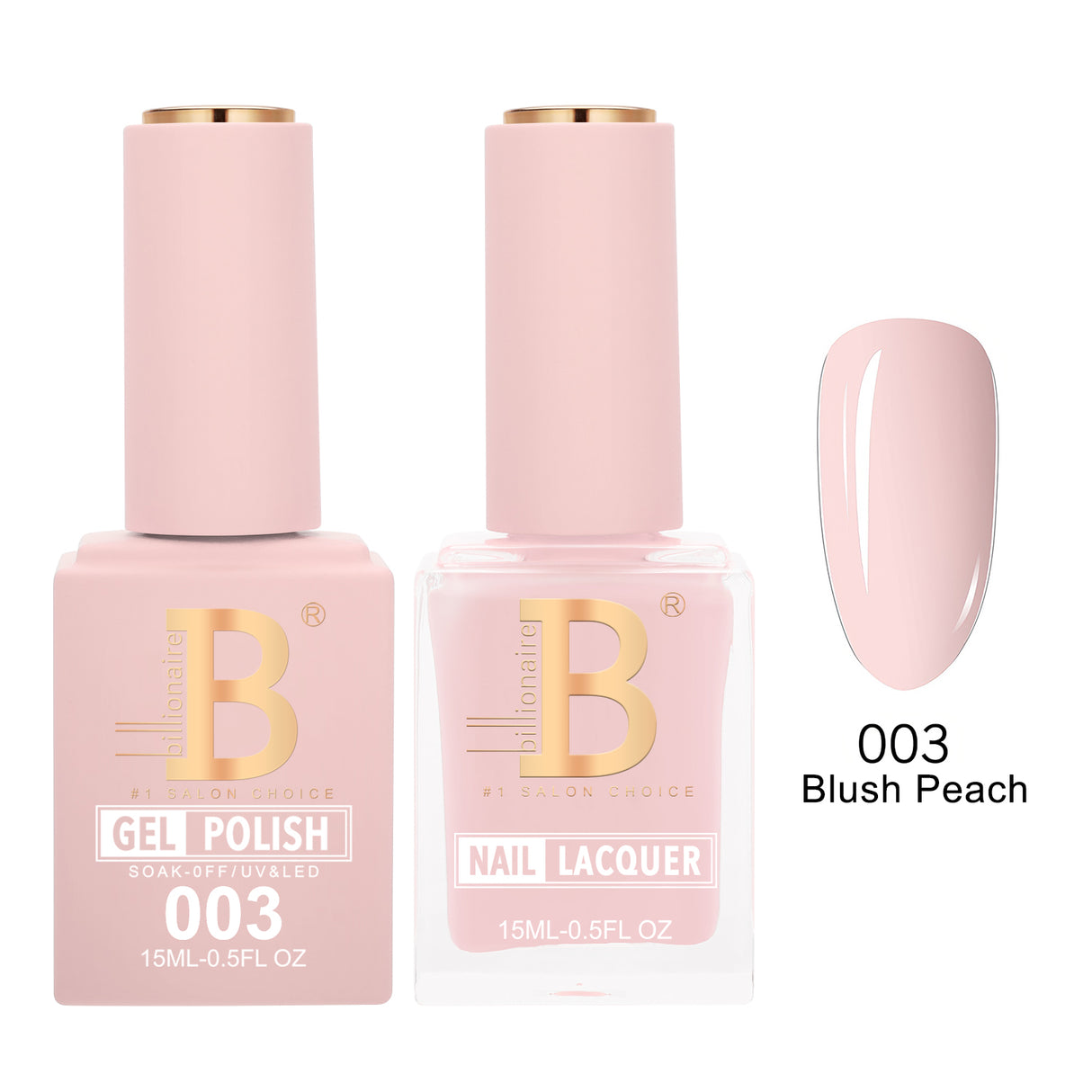 BILLIONAIRE | GEL & LACQUER | IMPERIAL 003 - BLUSH PEACH