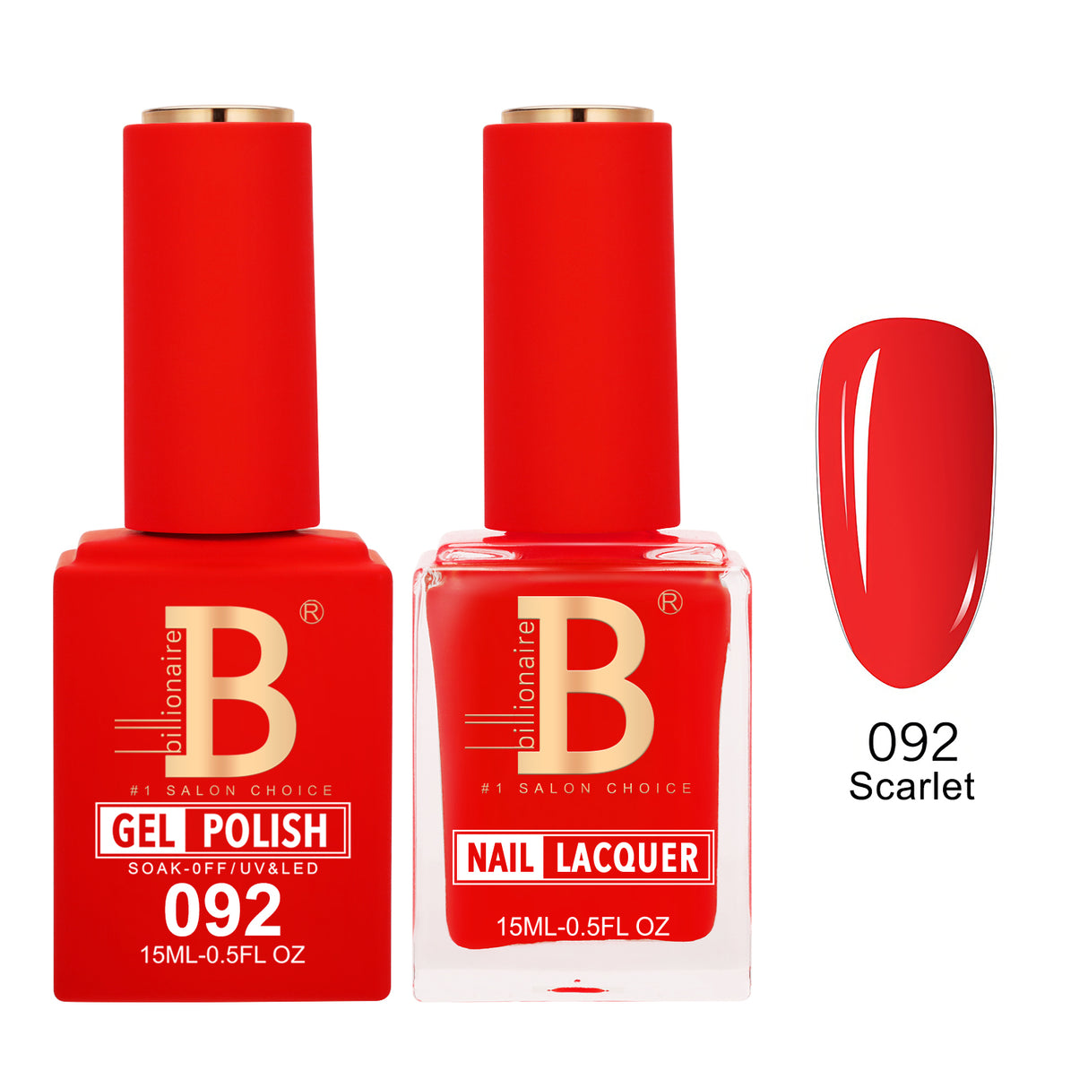 BILLIONAIRE | GEL & LACQUER | IMPERIAL 092 - SCARLET