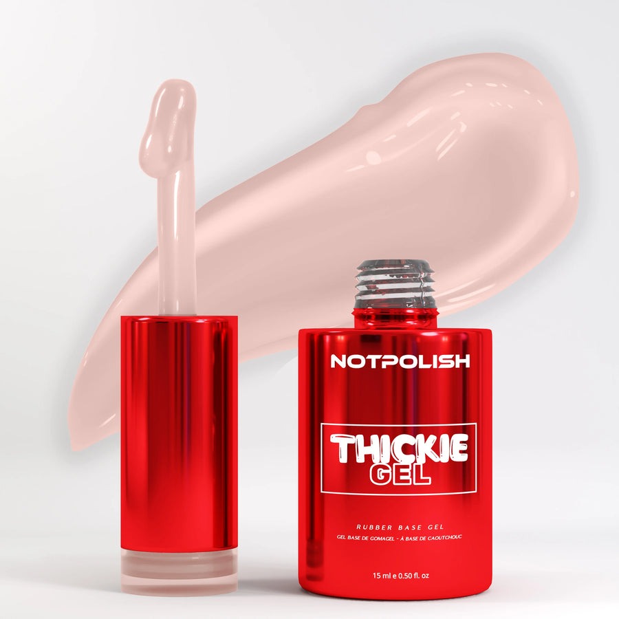 NOT POLISH - THICKIE GEL RUBBER BASE - TG04 PALE NUDE - 0.5 oz