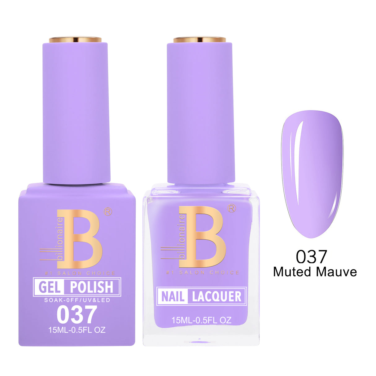 BILLIONAIRE | GEL & LACQUER | IMPERIAL 037 - MUTED MAUVE