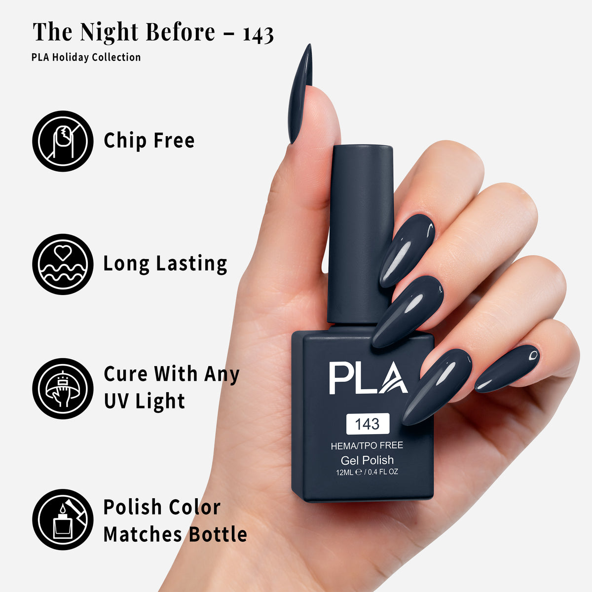 PLA | GEL POLISH | THE NIGHT BEFORE - 143