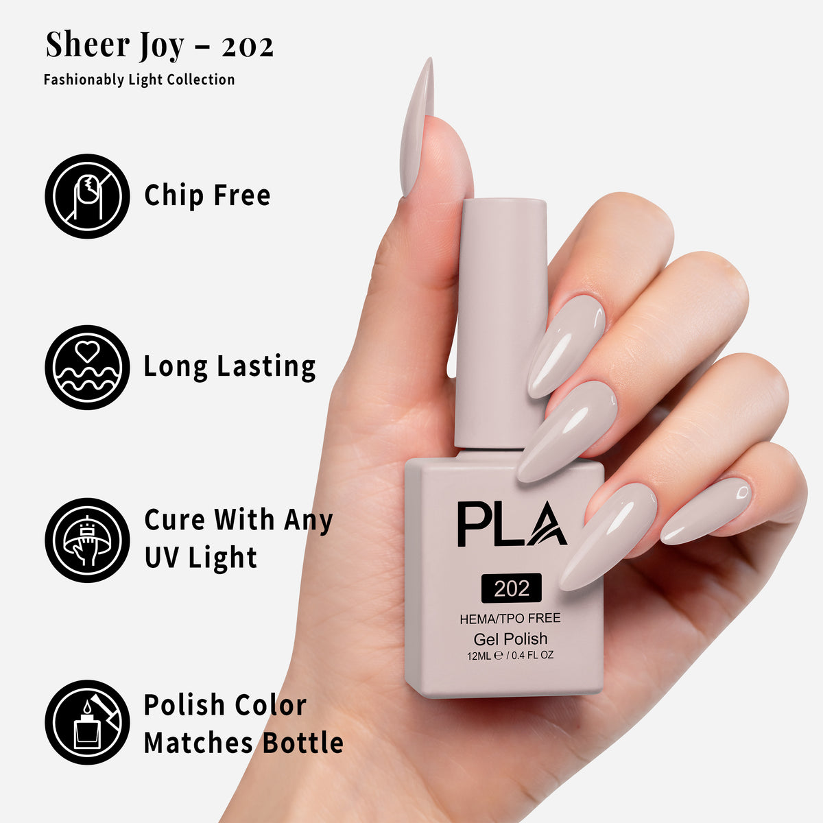 PLA | GEL POLISH | SHEER JOY - 202