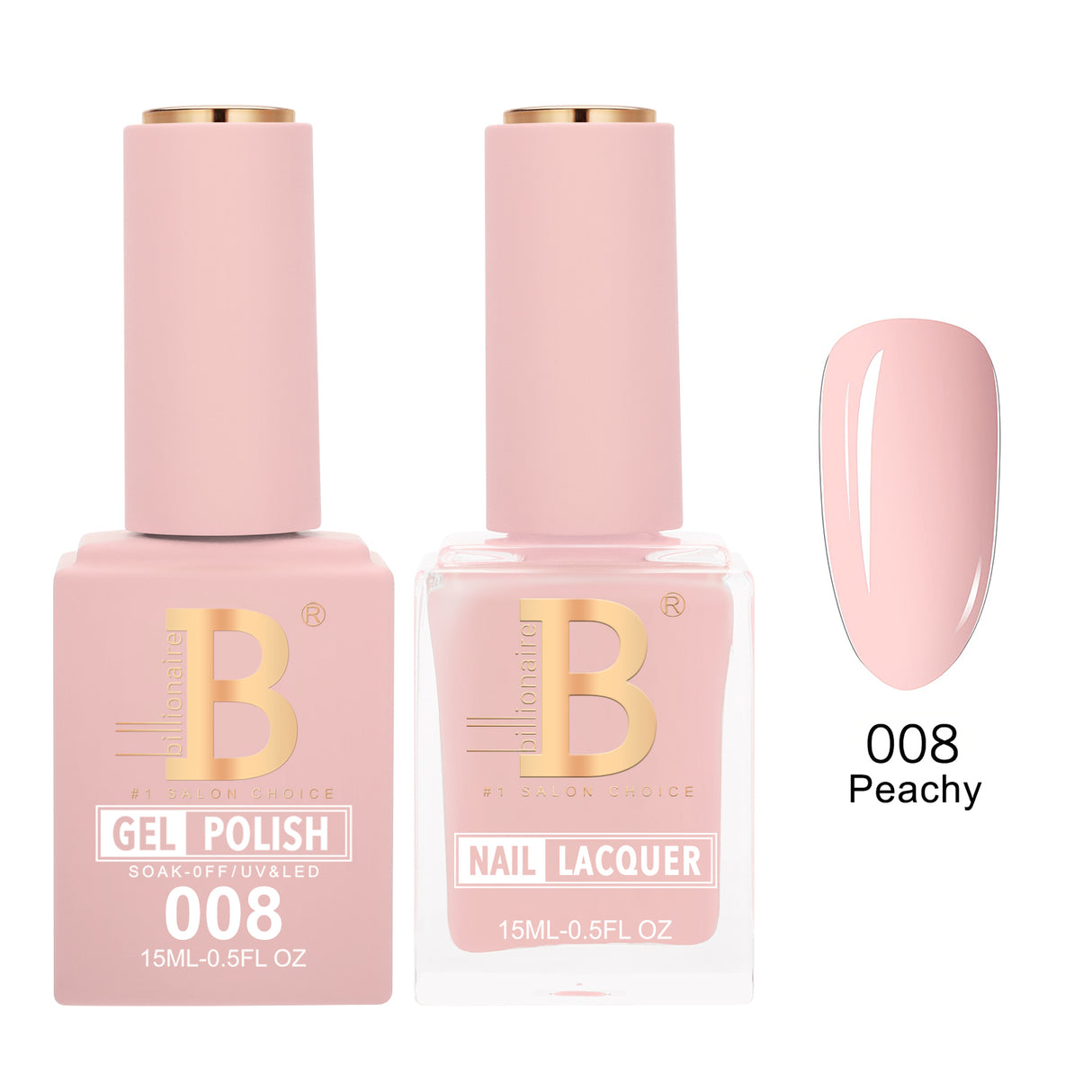 BILLIONAIRE | GEL & LACQUER | IMPERIAL 008 - PEACHY