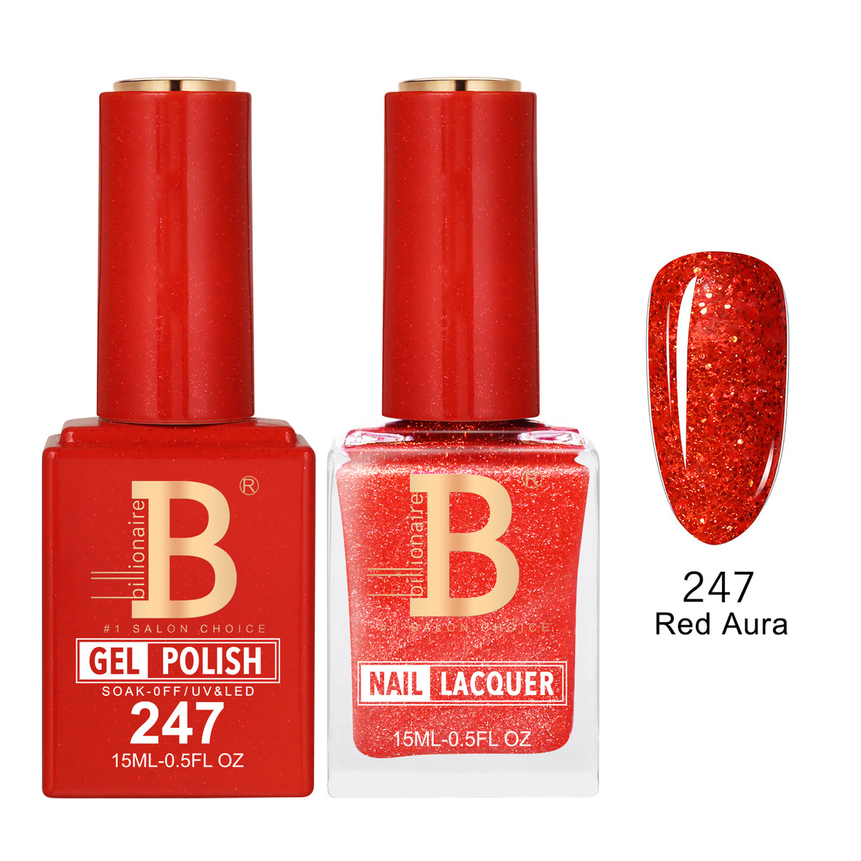 BILLIONAIRE | GEL & LACQUER | IMPERIAL 247 - RED AURA