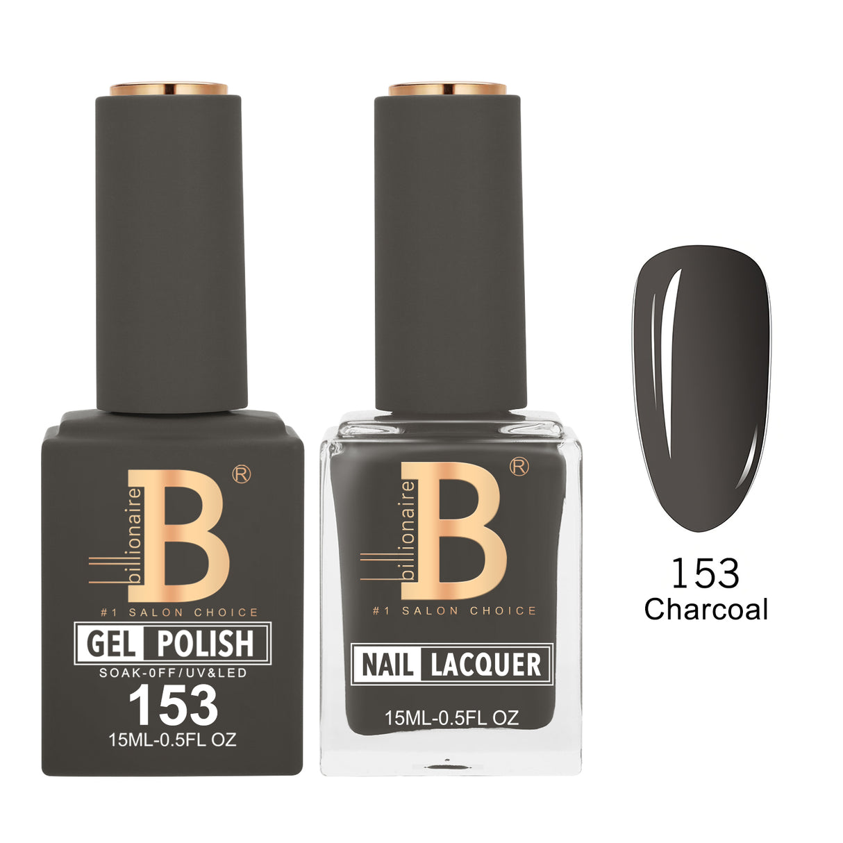 BILLIONAIRE | GEL & LACQUER | IMPERIAL 153 - CHARCOAL
