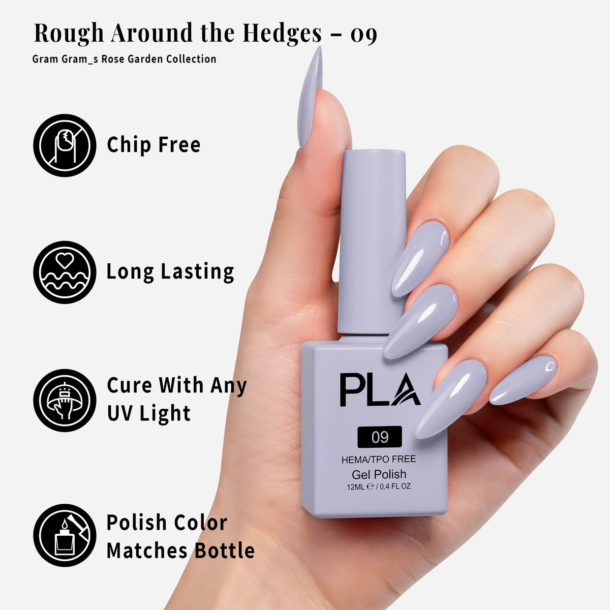 PLA | GEL POLISH | ROUGH AROUND THE HEDGES - 09
