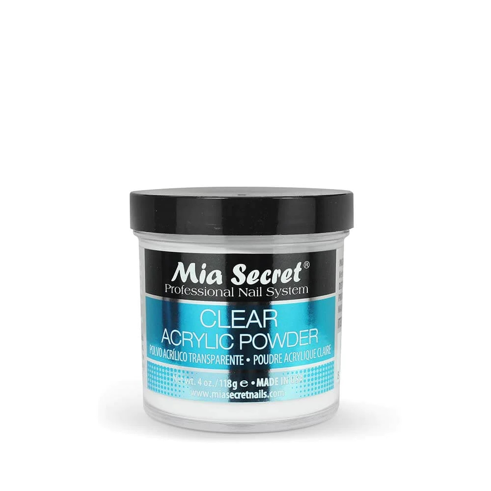 MIA SECRET | CLEAR ACRYLIC POWDER (4 OZ)