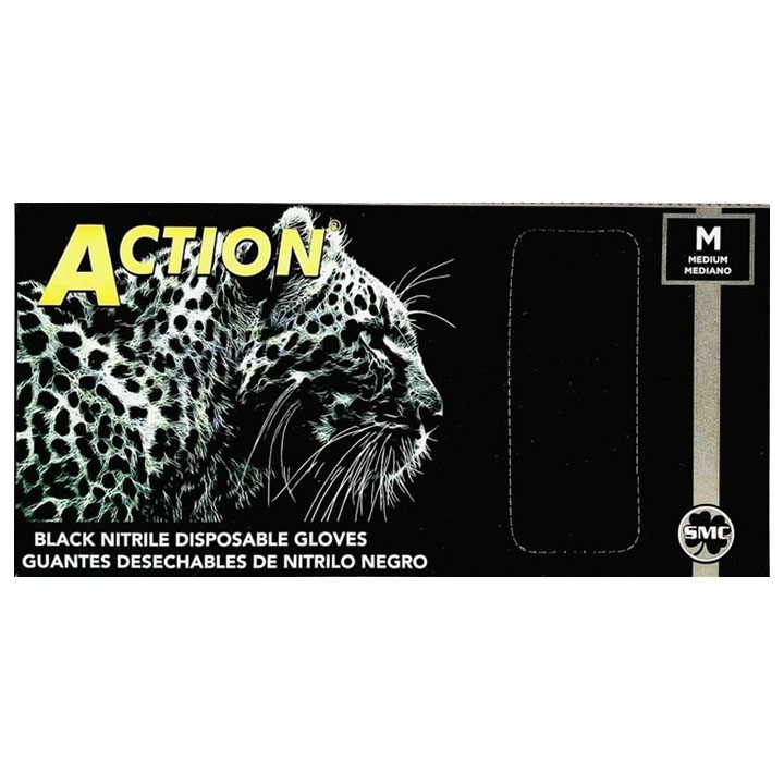 ACTION GLOVES BLACK - Single