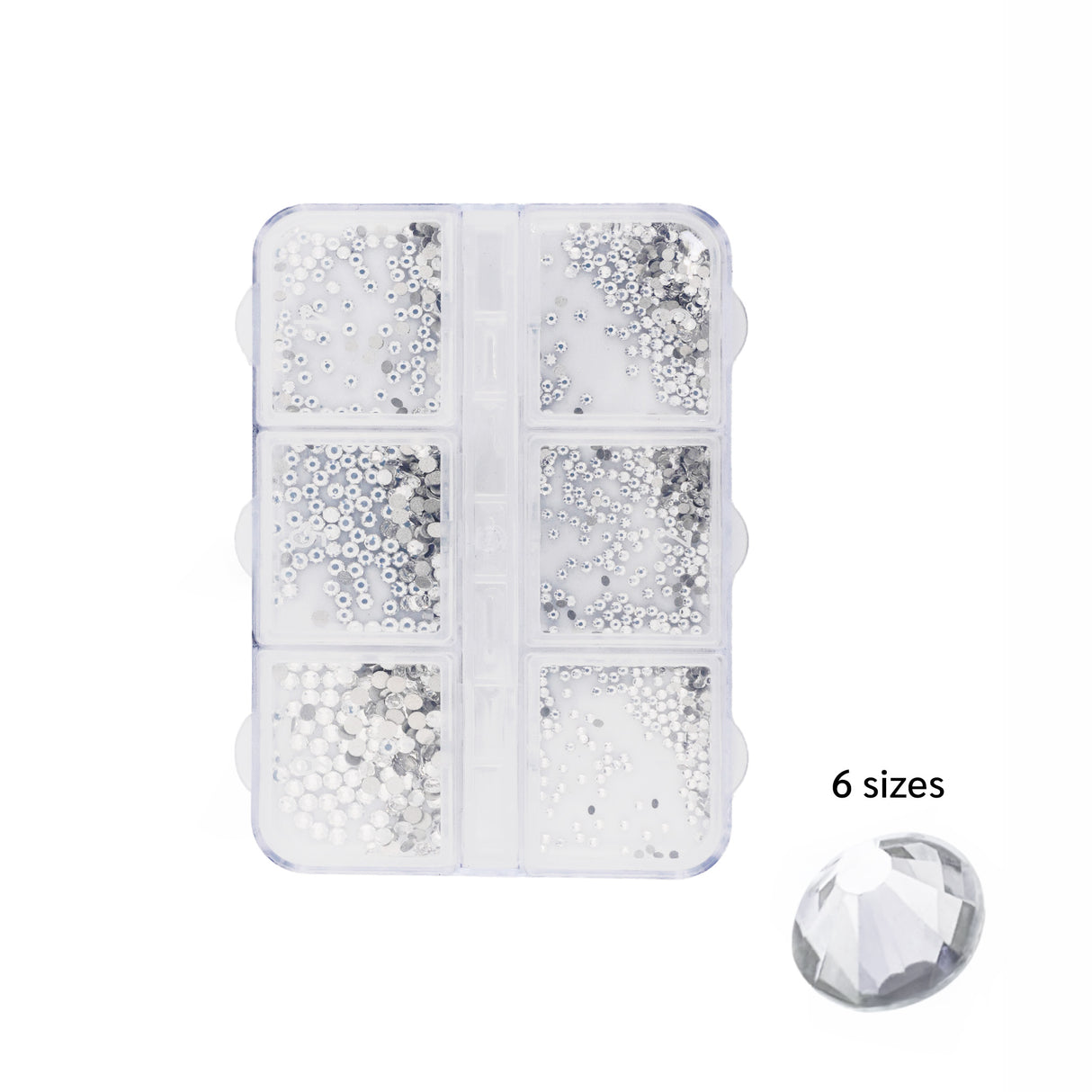 RHINESTONE | BOX OF 6 GRID (FLAT BACK)