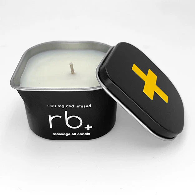 rb+ grapefruit massage candle + 60 mg cbd