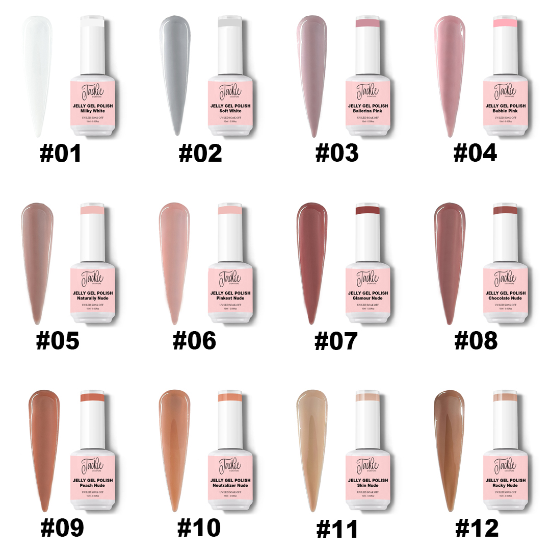 JACKIE SIGNATURE | JELLY NUDE GEL POLISH