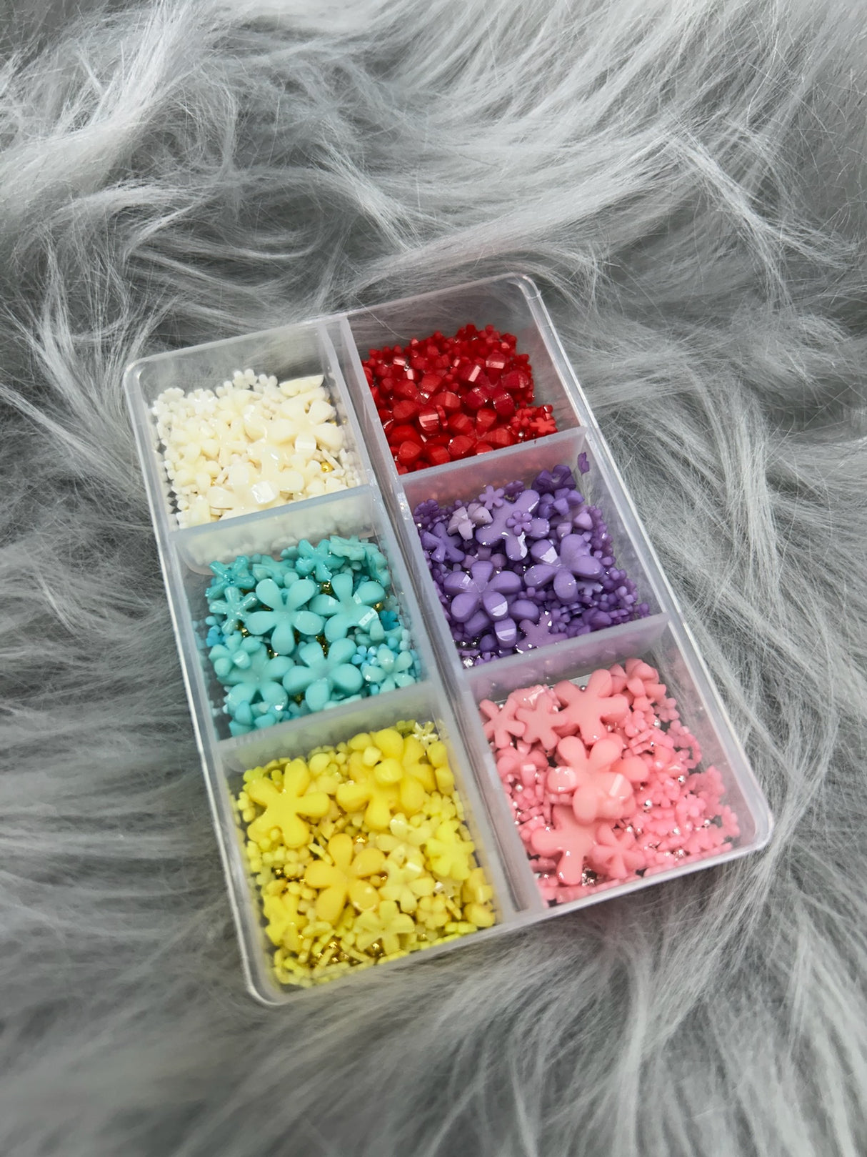 NAIL CHARM | 3D FLOWERS - Tray of 6 grid