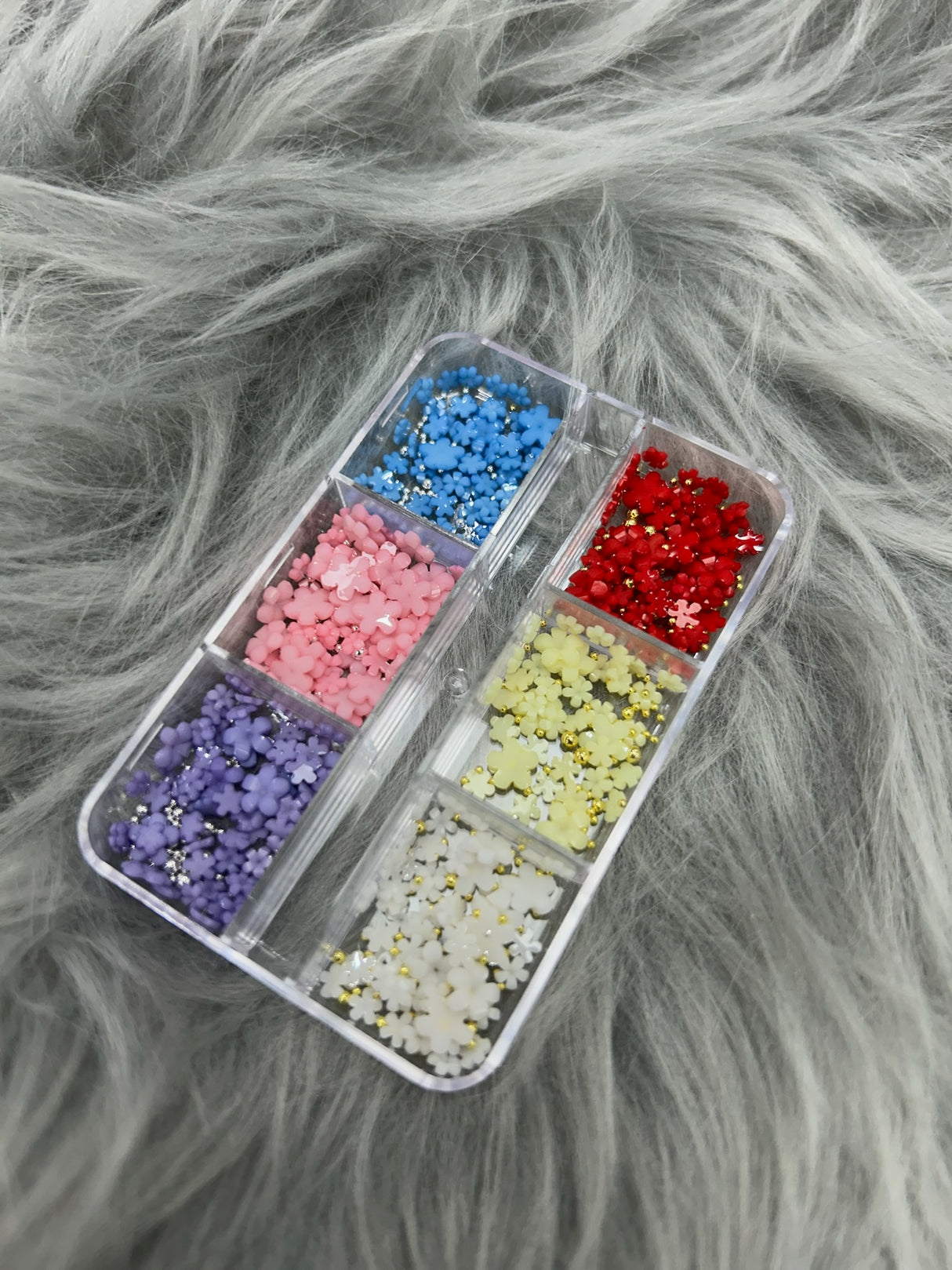 NAIL CHARM | 3D FLOWERS - Tray of 6 grid