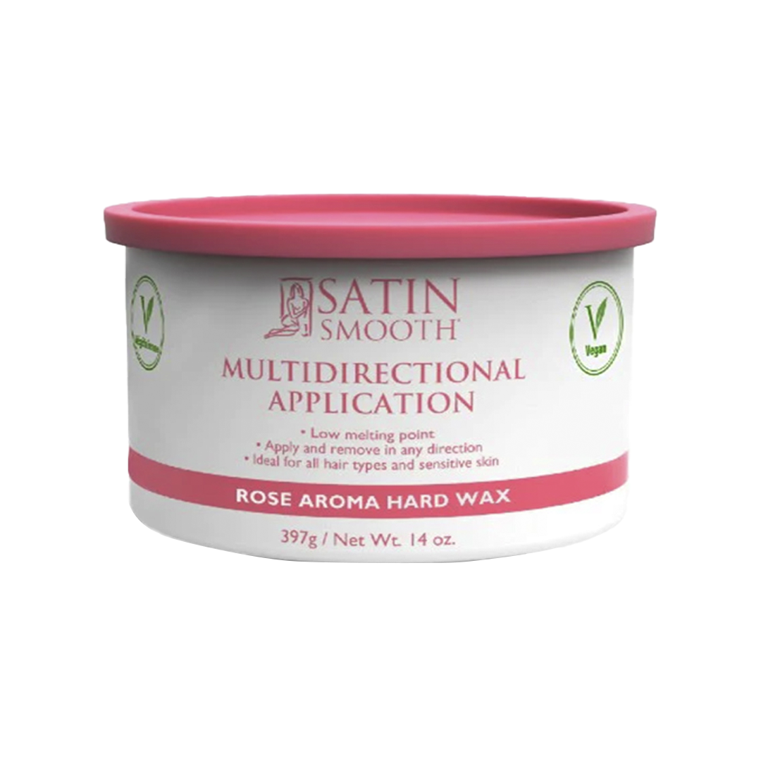 SATIN SMOOTH | ROSE AROMA HARD WAX (14oz)