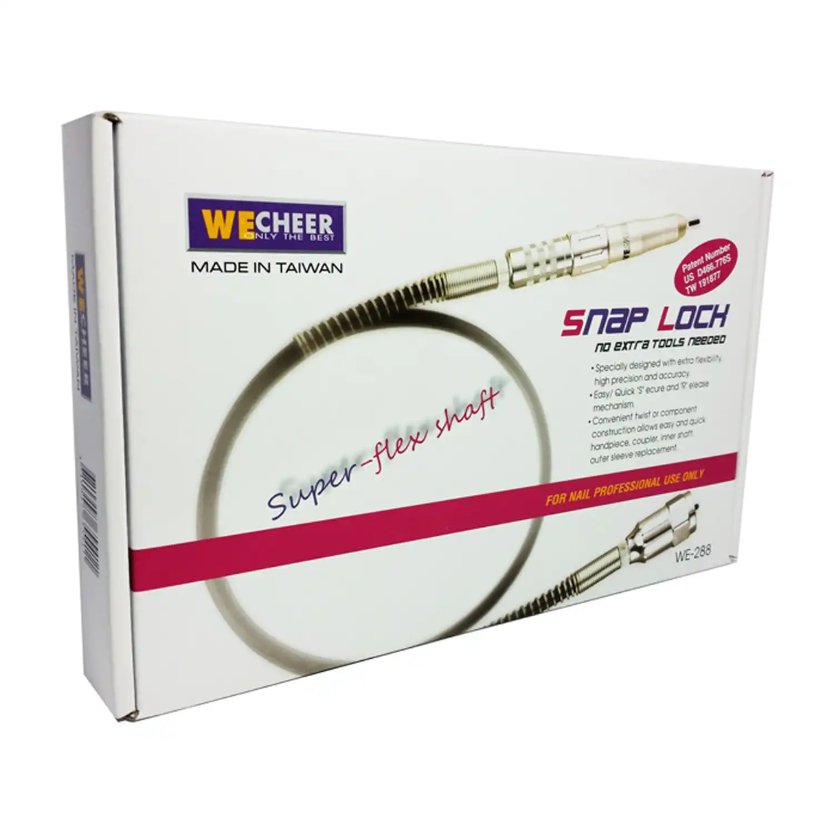 WECHEER | SNAP LOCK SUPER FLEX SHAFT - 3/32" SHANK