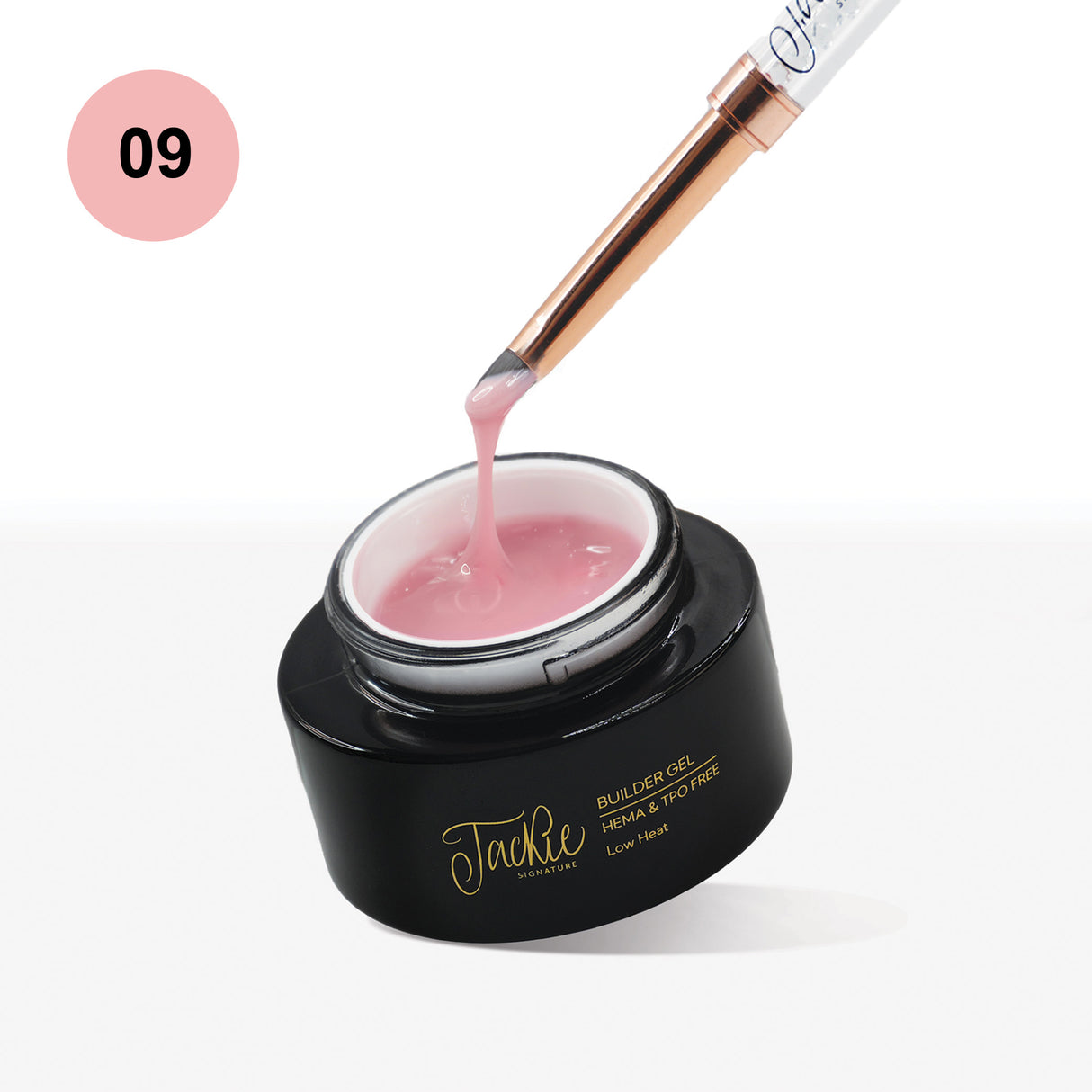 fema tpo free builder gel nail enhancement light nude pink