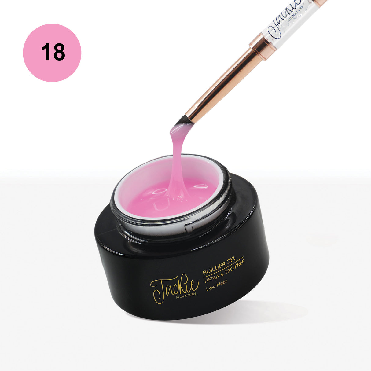 fema tpo free builder gel nail enhancement true bright pink