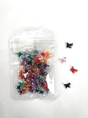 COLORFUL BUTTERFLY NAIL CHARM BAG
