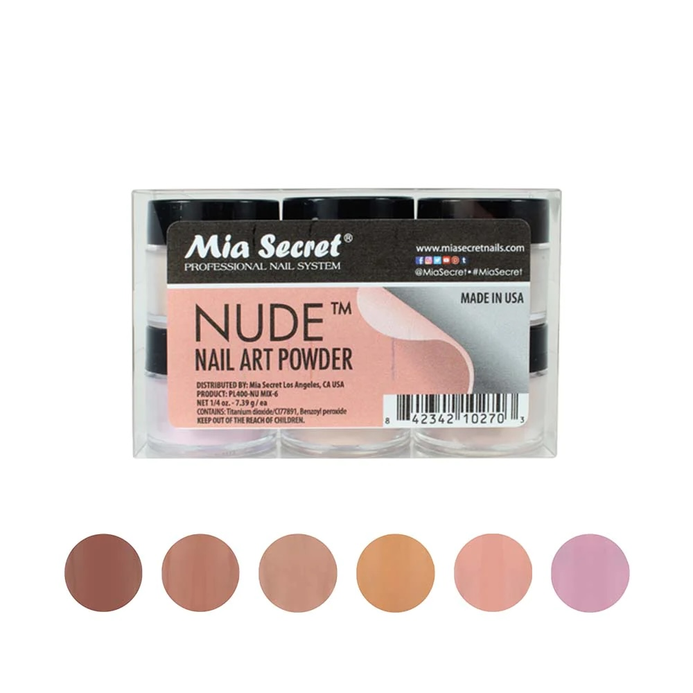 MIA SECRET | NUDE ACRYLIC POWDER (1/4 OZ) - 6 PCS