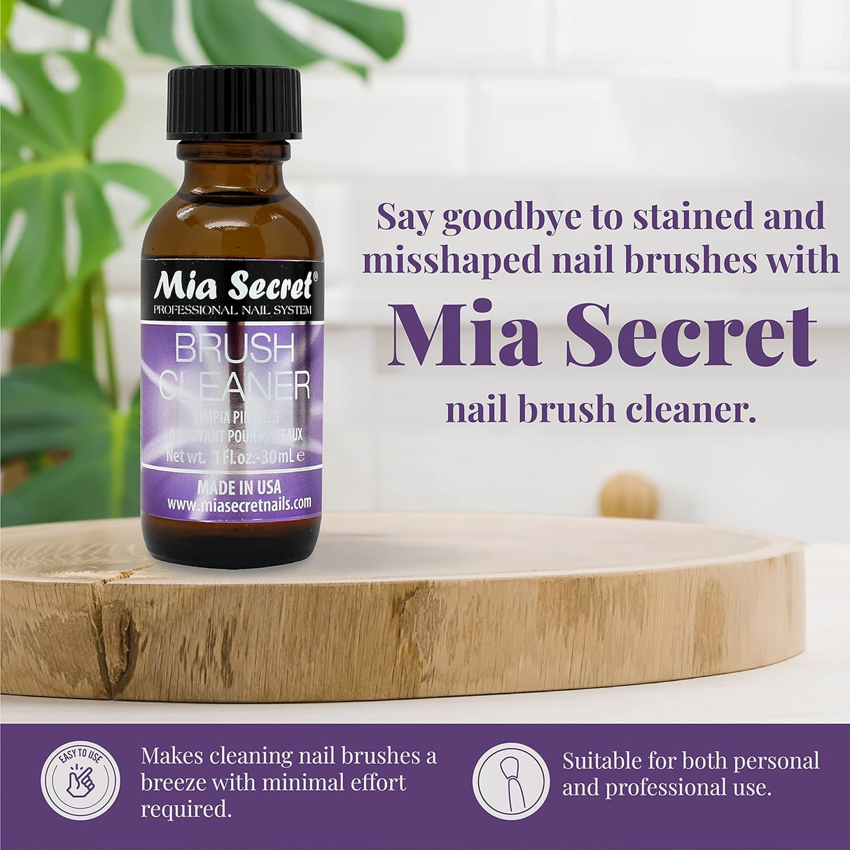 MIA SECRET | BRUSH CLEANER LIQUID (1 OZ)