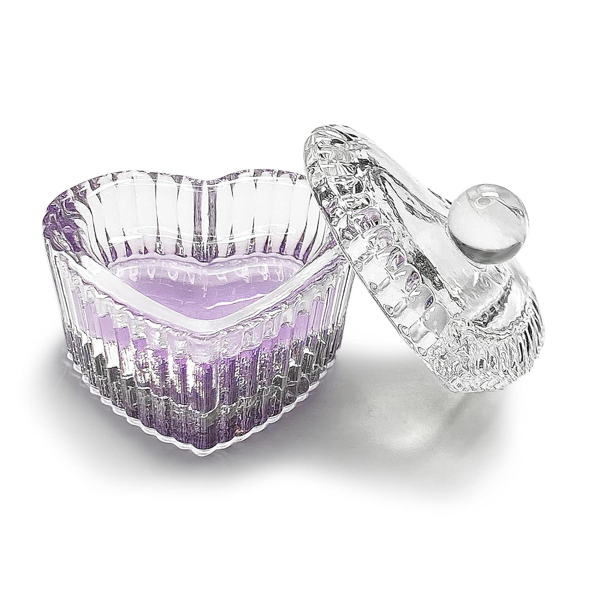 DAPPEN DISH | HEART SHAPE GLASS JAR
