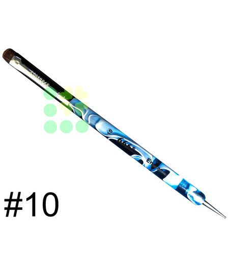 FRENCH BRUSH | 666 | MARBLE WITH DOTTING TOOL - SIZE 10