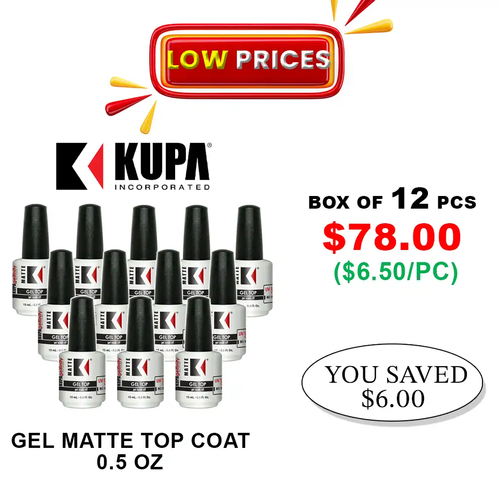 KUPA | SOAK OFF GEL MATTE TOP COAT