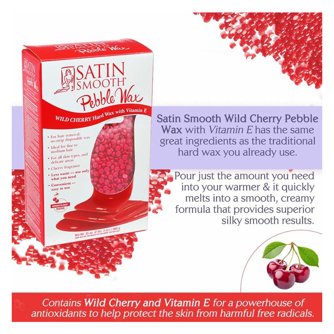 SATIN SMOOTH | PEBBLE WAX - WILD CHERRY