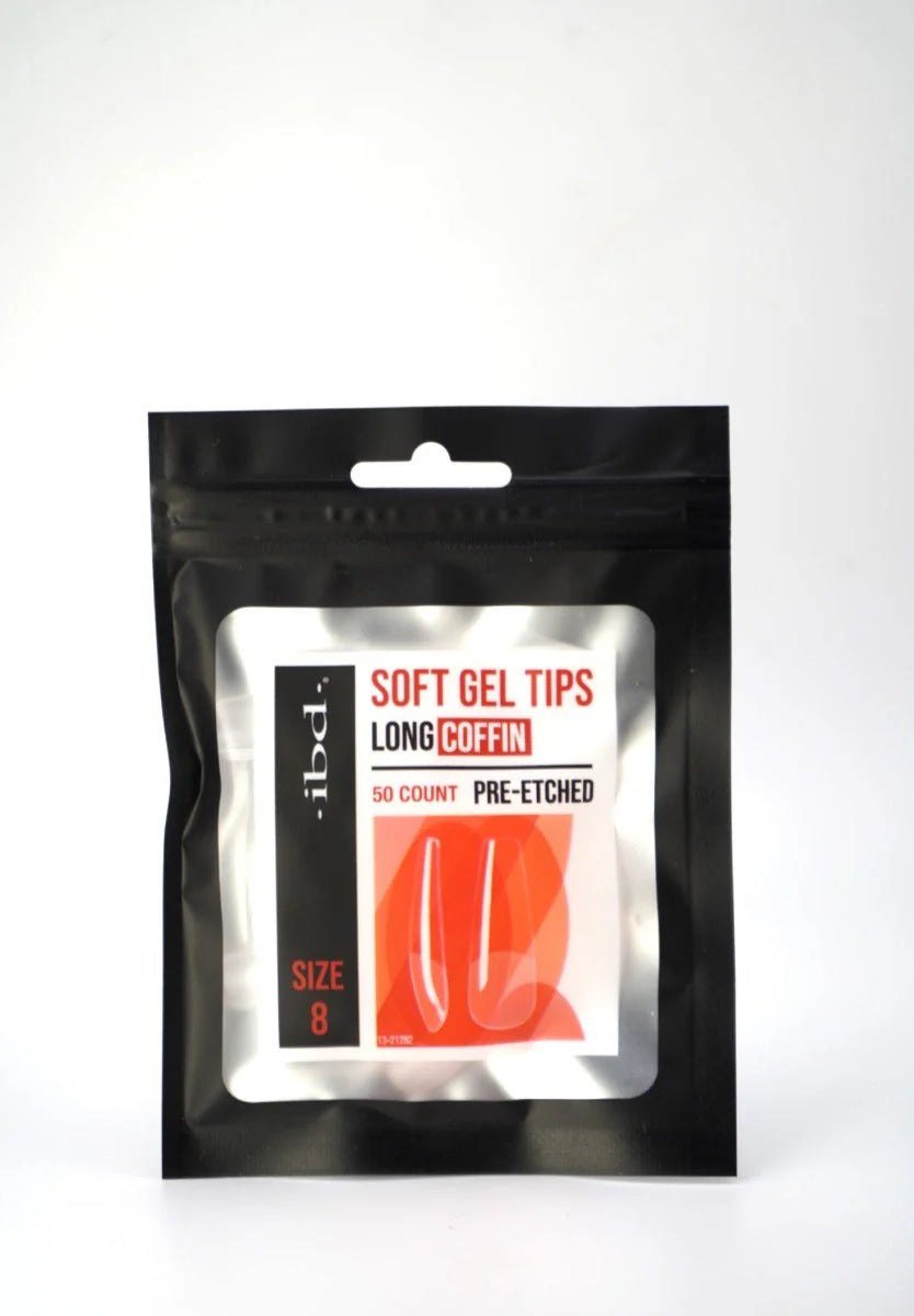 IBD | SOFT GEL REFILL TIPS BAG | COFFIN LONG