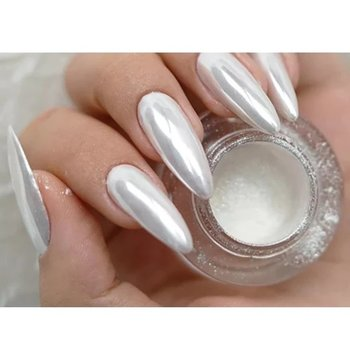 CRE8TION | WHITE SILK CHROME NAIL ART EFFECT - 1G