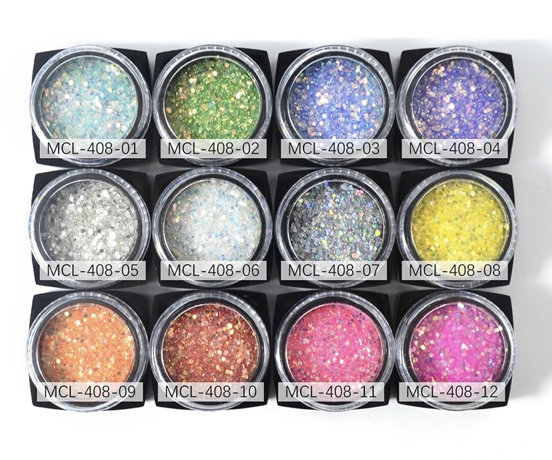 GLITTER DECORATION - pack of 12 - STYLE 2