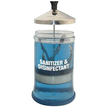 GLASS DISNFECTANT MANICURE JAR ( 21 OZ )