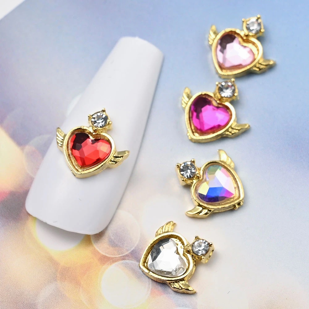 HEART WING CHARM - BOX OF 30 PCS