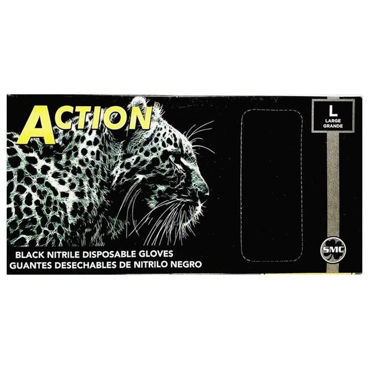 ACTION GLOVES BLACK - Single