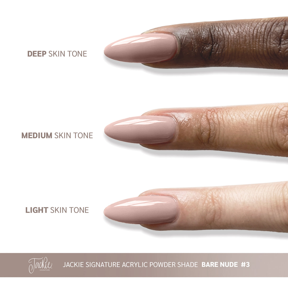 JACKIE SIGNATURE | OMBRE POWDER COLLECTION - #3 BARE NUDE OMBRE (4 OZ)
