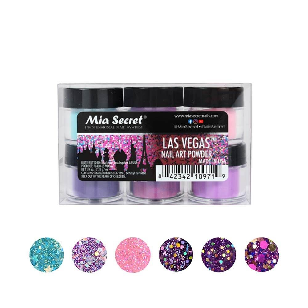 MIA SECRET | LAS VEGAS ACRYLIC POWDER (1/4 OZ) - 6 PCS