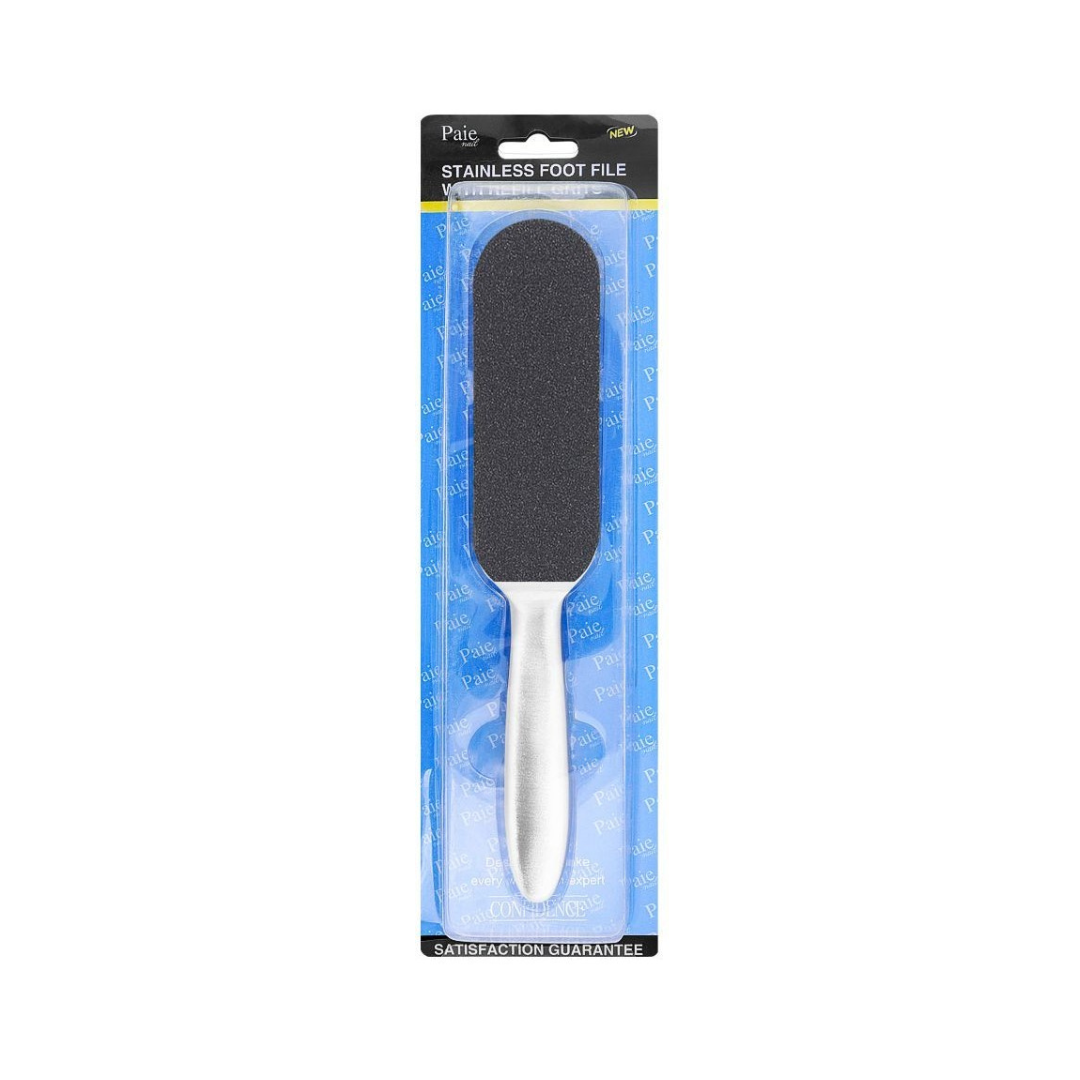 STAINLESS FOOT FILE WITH REFILL GRITS