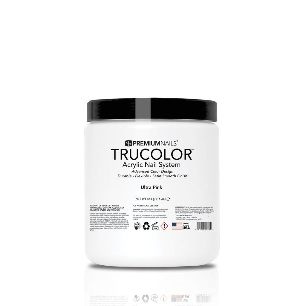 TRUCOLOR | ACRYLIC POWDER - ULTRA PINK (16 OZ)