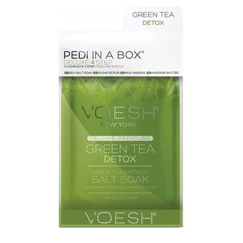 VOESH | PEDI IN A BOX | 4 STEP - GREEN TEA DETOX - SINGLE