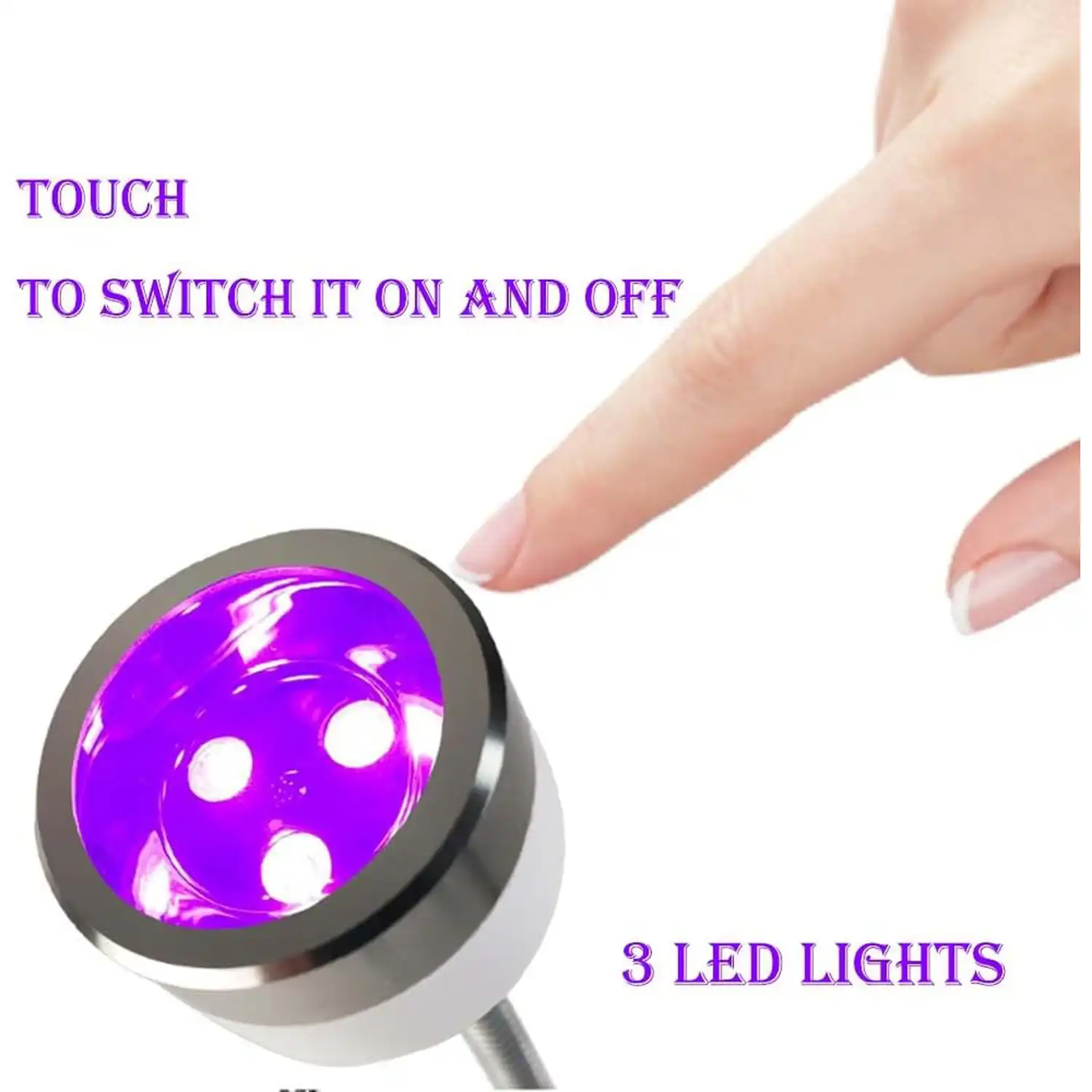 SENSOR PORTABLE & RECHARGEABLE LED LAMP (WHITE COLOR)