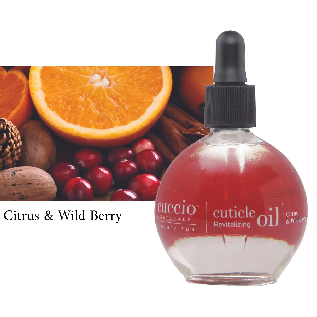 CUCCIO - CITRUS & WILD BERRY CUTICLE REVITALIZING OIL - 2.5 OZ
