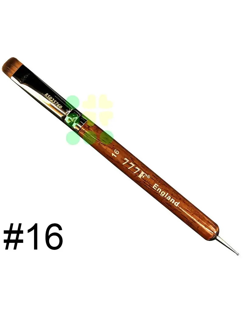 FRENCH BRUSH | 777 | RED WOOD WITH DOTTING TOOL - SIZE 16